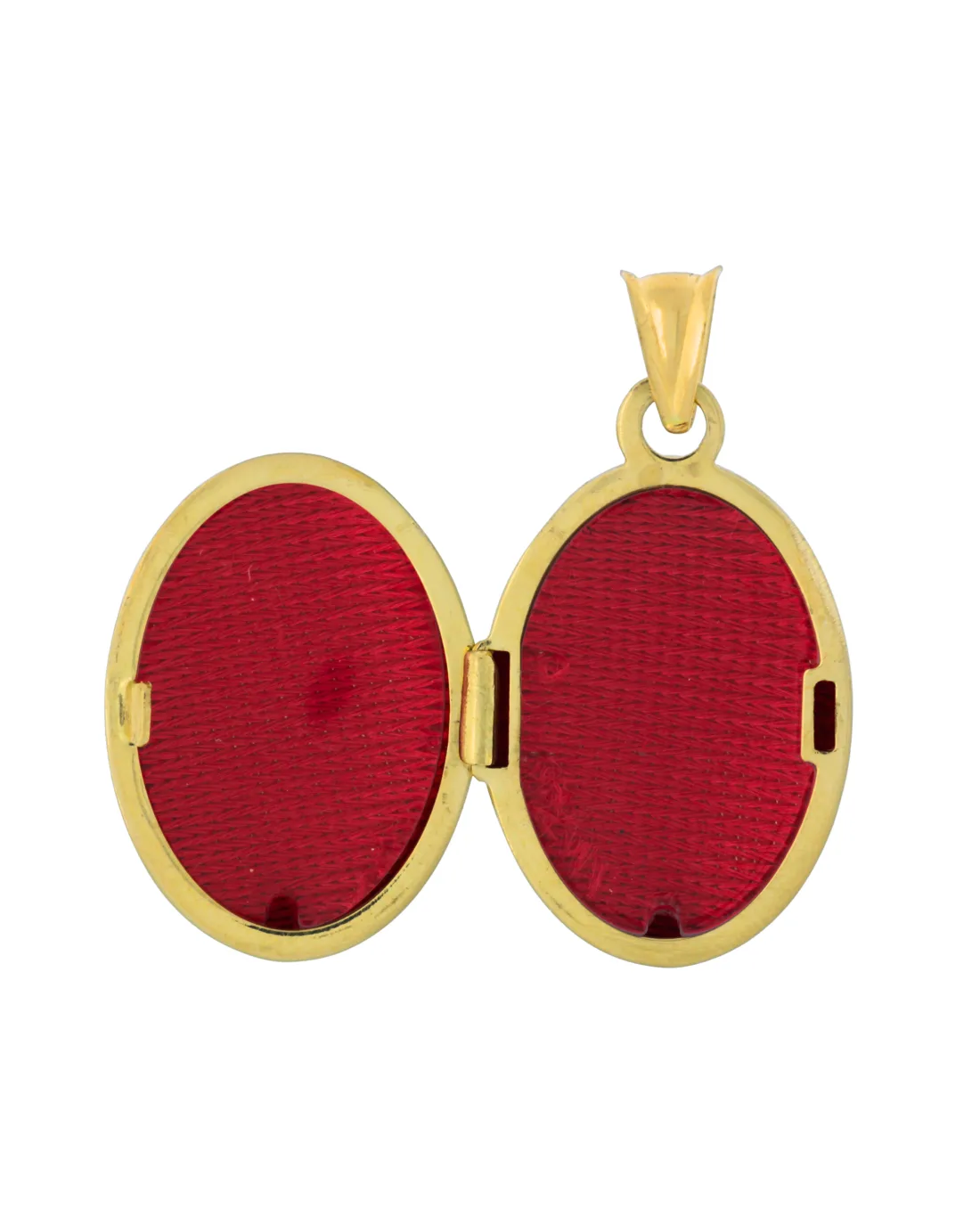 18CT Y/G OVAL LOCKET 15mm/20mm